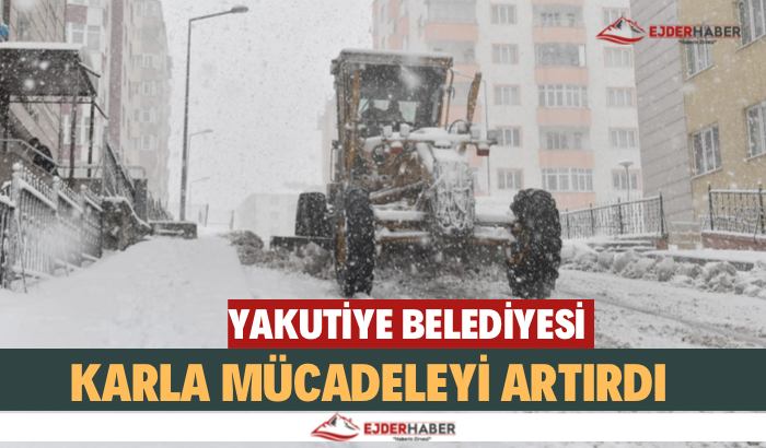 YAKUTİYE BELEDİYESİ KARLA MÜCADELEYİ ARTIRDI 