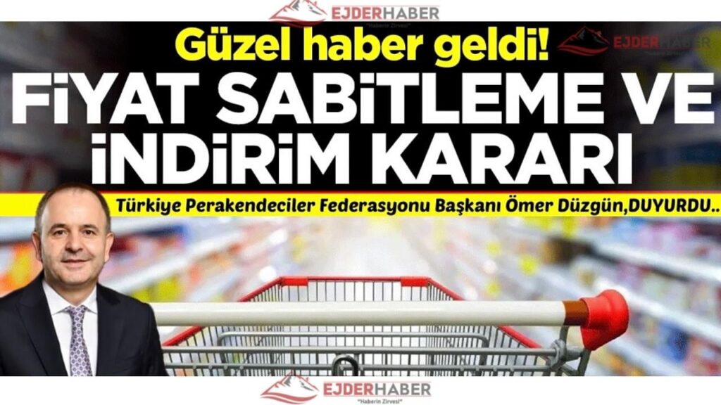Başkan Düzgün duyurdu..FİYAT SABİTLEME VE İNDİRİM KARARI