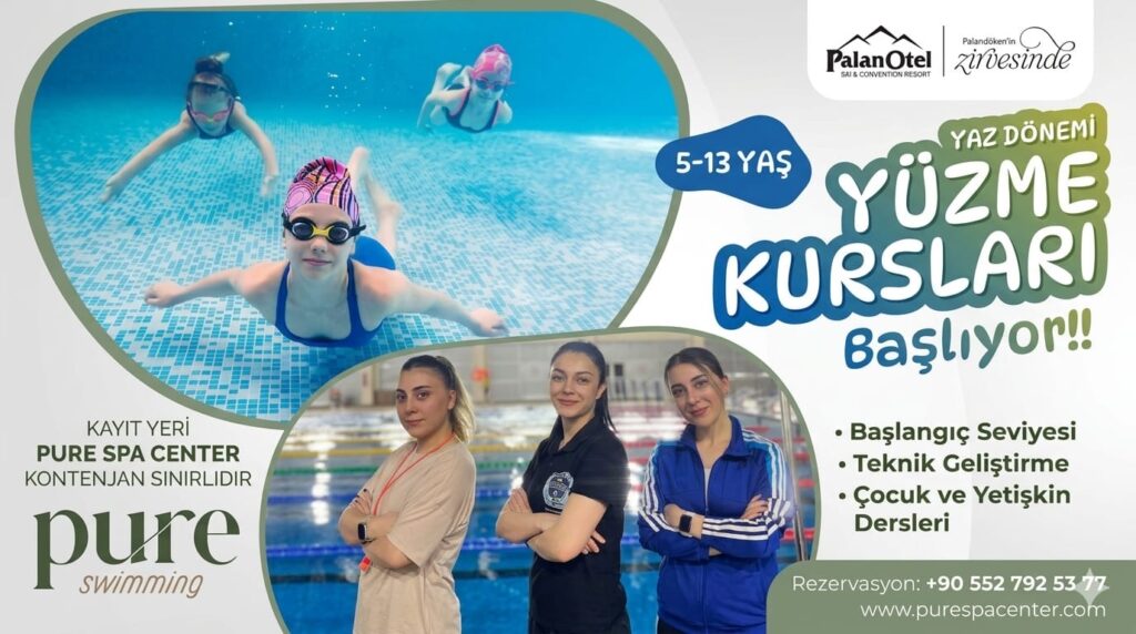 ERZURUM’DA ÇOCUKLAR DENİZE DEĞİL, PALANDÖKEN’İN ZİRVESİNDEKİ HAVUZA KOŞUYOR